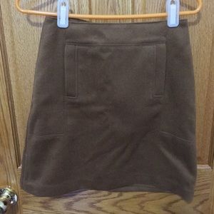 NWT Warm rich brown color wool skirt